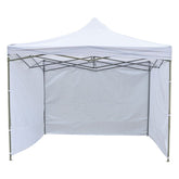 Cort de gradina quick tent 3 pereti laterali 3x3x3 m inaltime reglabila montare usoara cadru otel alb